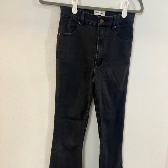 Rolla's Black Pants with Gold Button - Picture 2 of 6